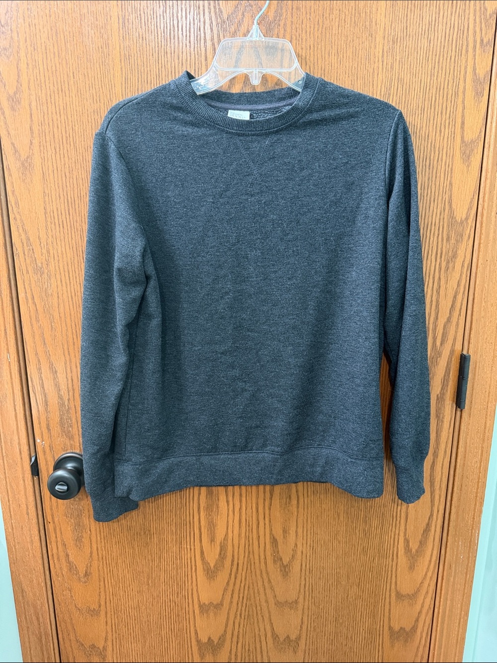 stars above Dark Charcoal Crewneck Sweater